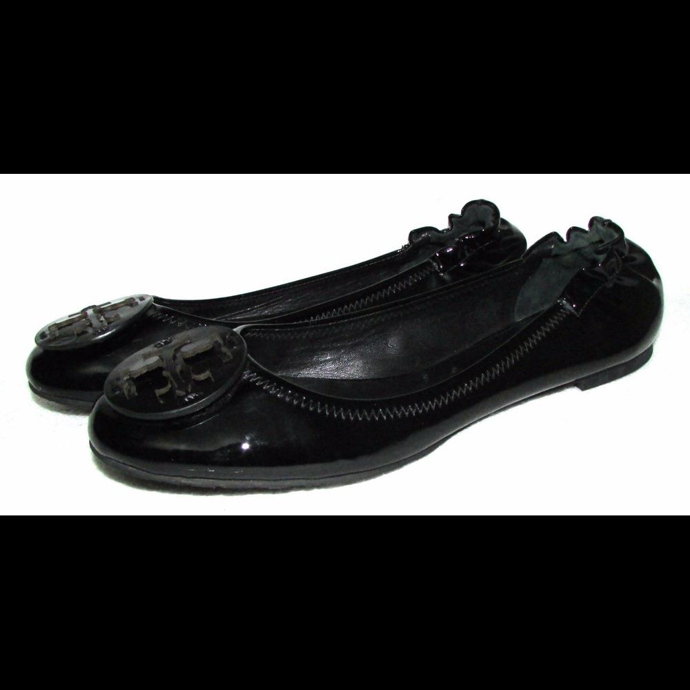 Tory Burch Patent Reva flat